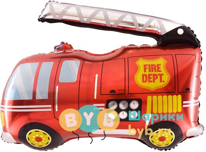 Фольгированный шар "Пожарная машина"