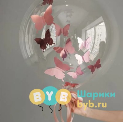 Бабочки на шаре