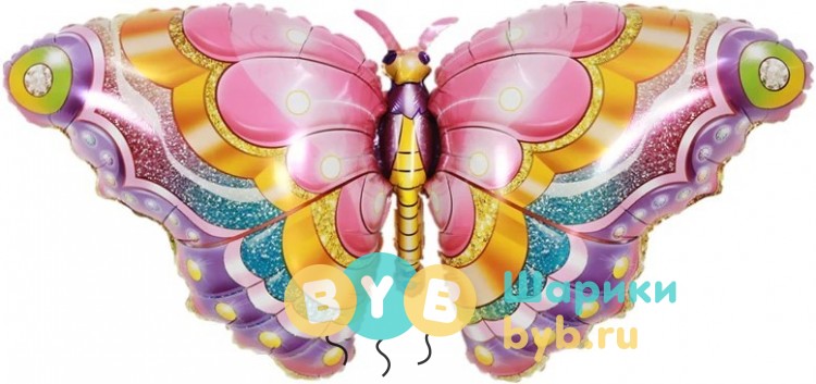 Шар фольгированный "Сверкающая бабочка"