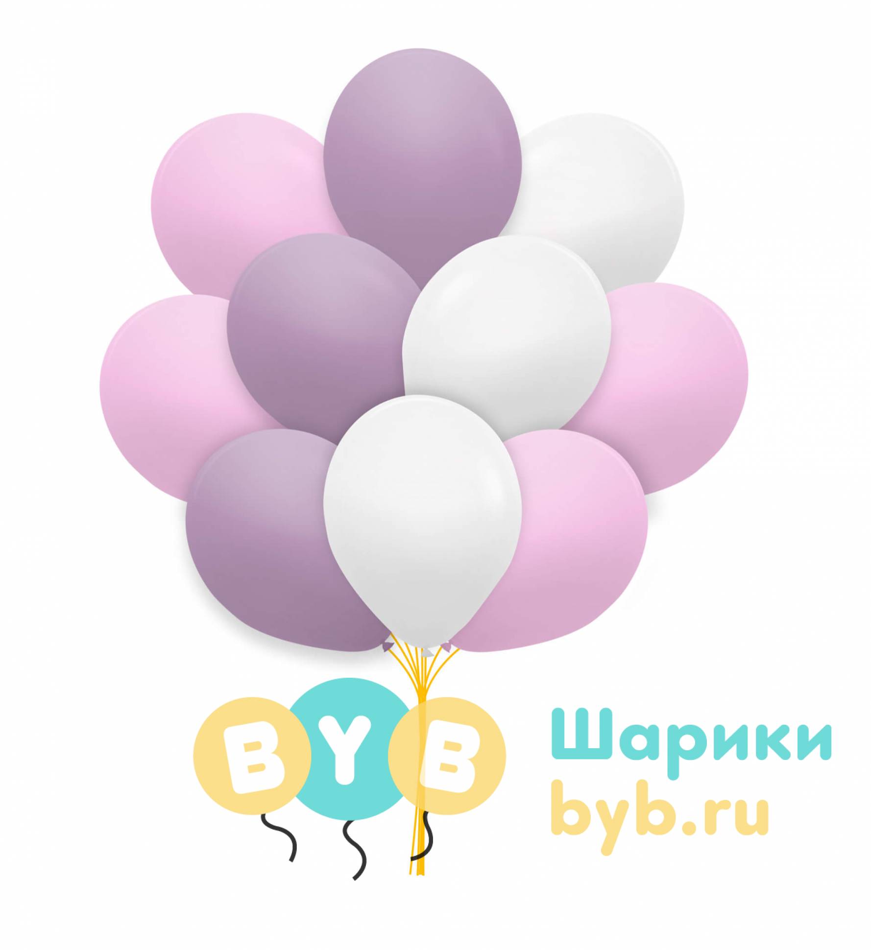 Облако шаров "нежность"