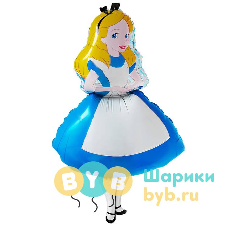 Шар фольгированный "Девочка Алиса"
