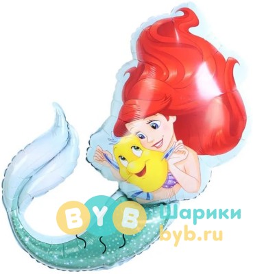 Шар фольгированный "Русалочка Ариэль"