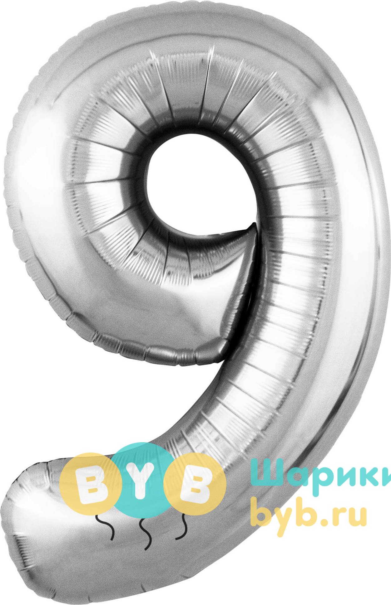 Цифра цвет серебро