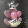 Букет шаров звезды и сердца
