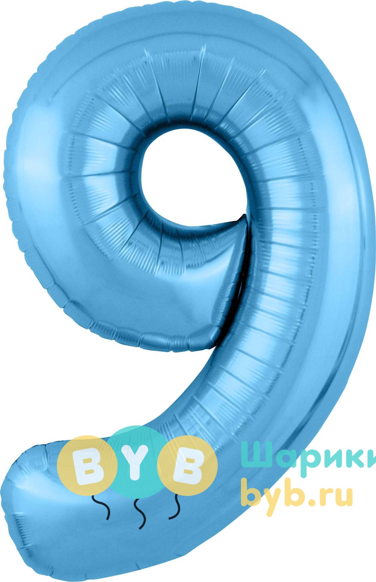 Цифра цвет голубой