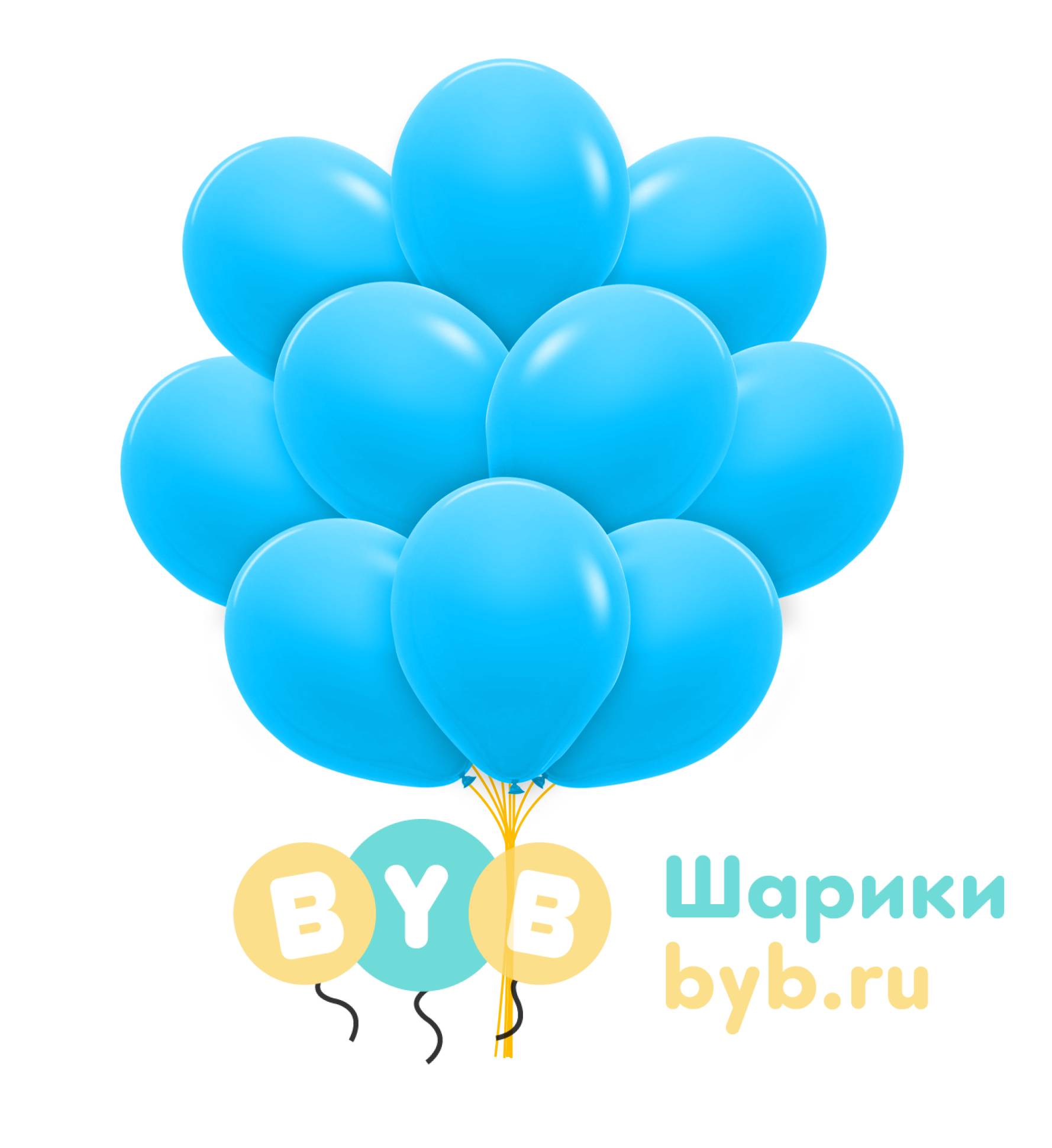 Облако шаров Пастель, Голубой