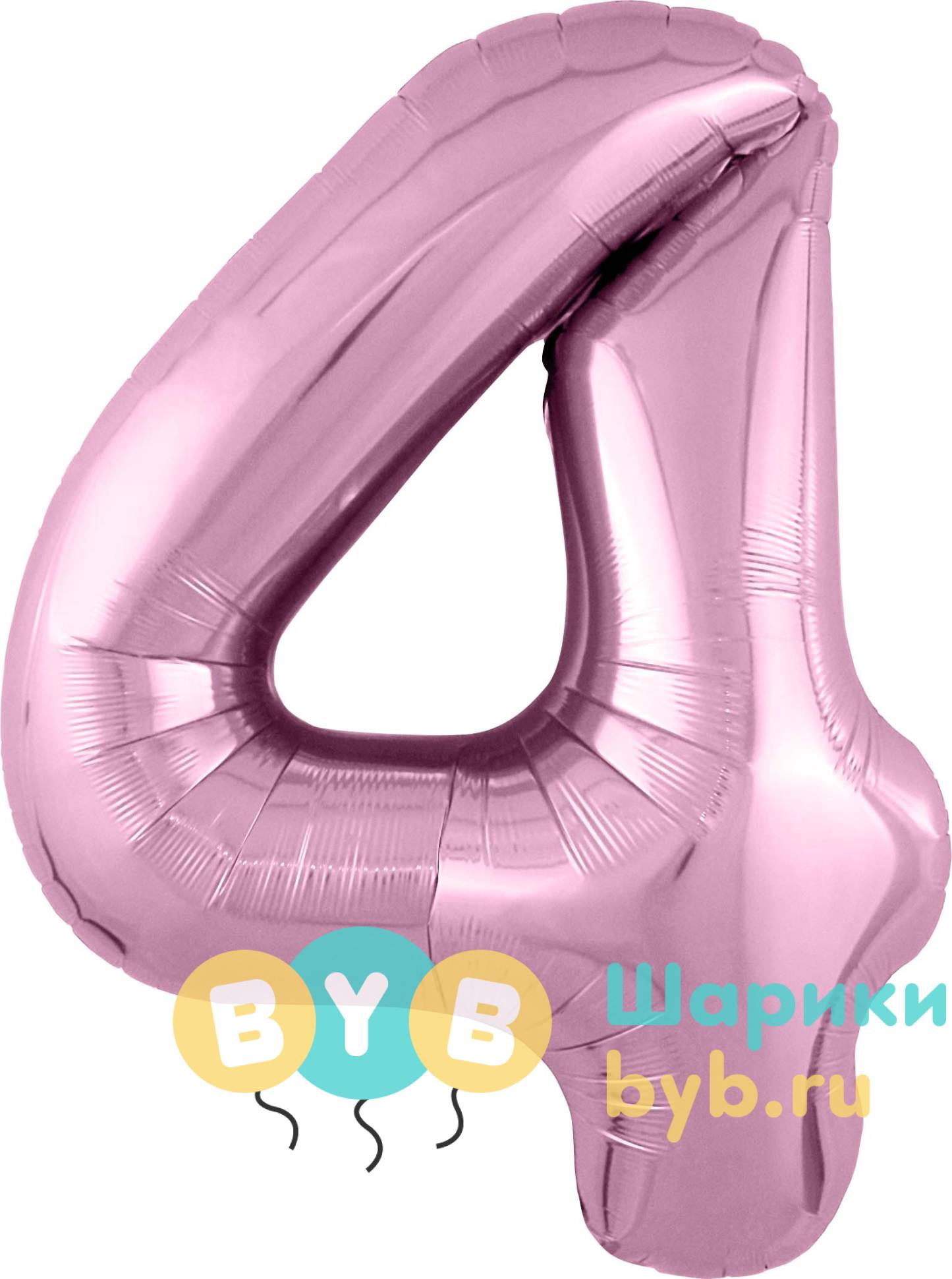Цифра цвет розовый