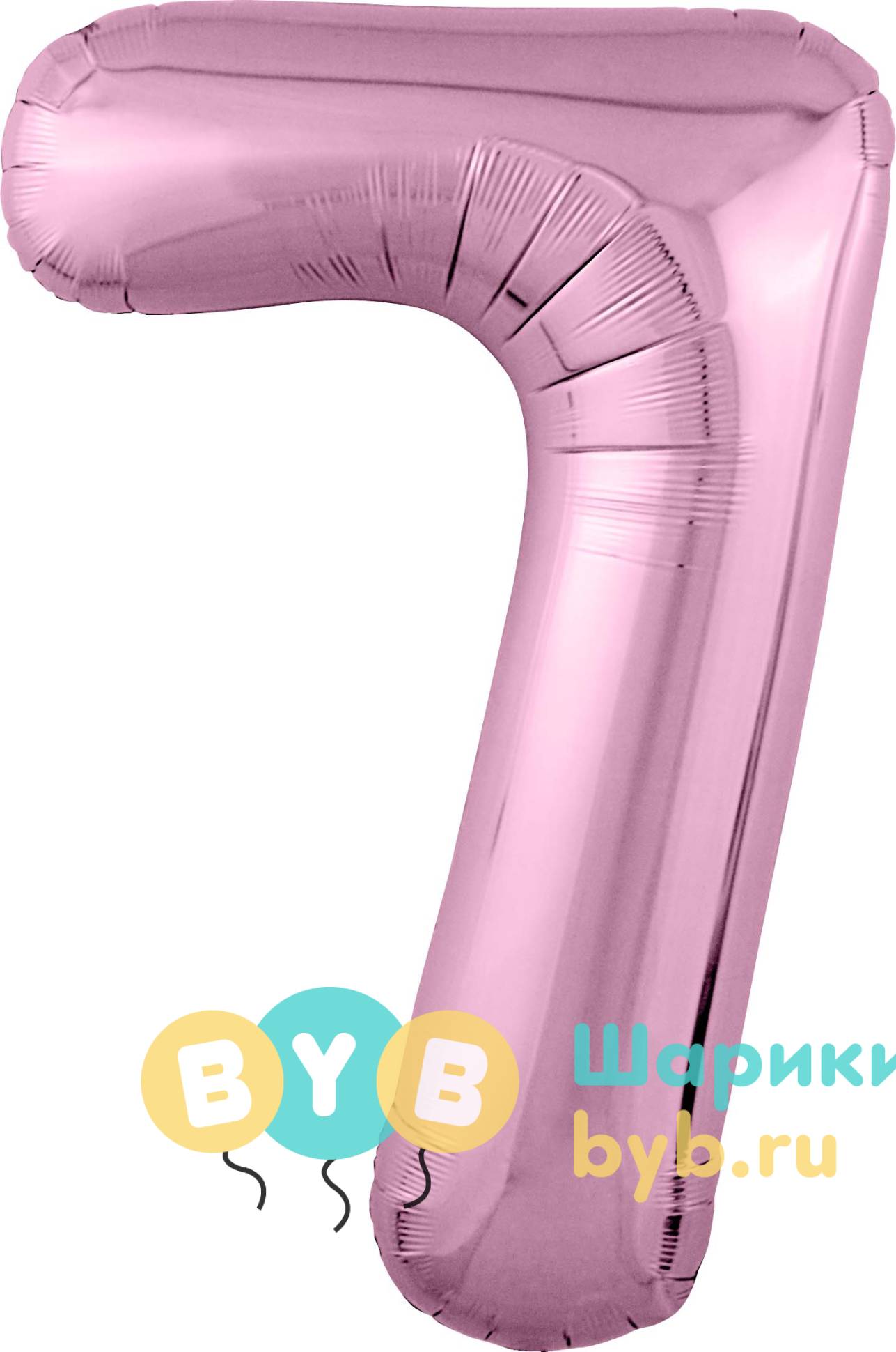 Цифра цвет розовый