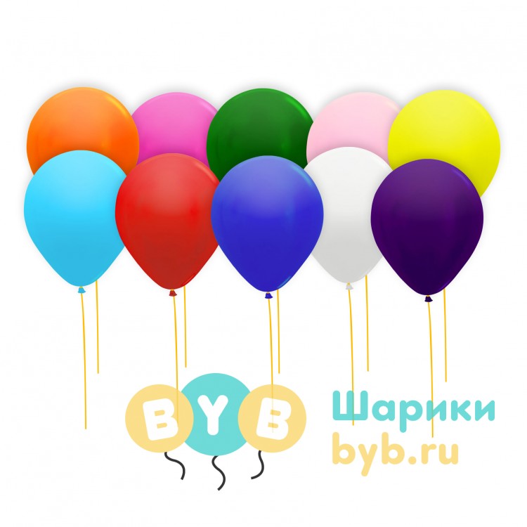 Шары под потолок ассорти (металлик)