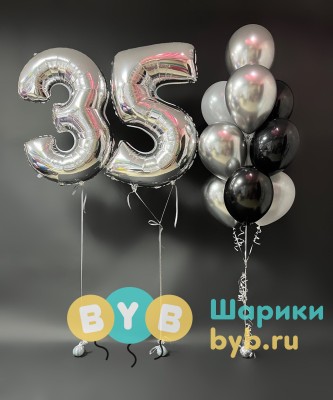 Сет "Черный и серебро"