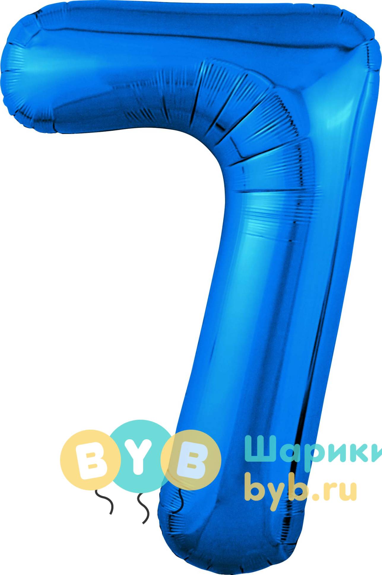 Цифра цвет синий
