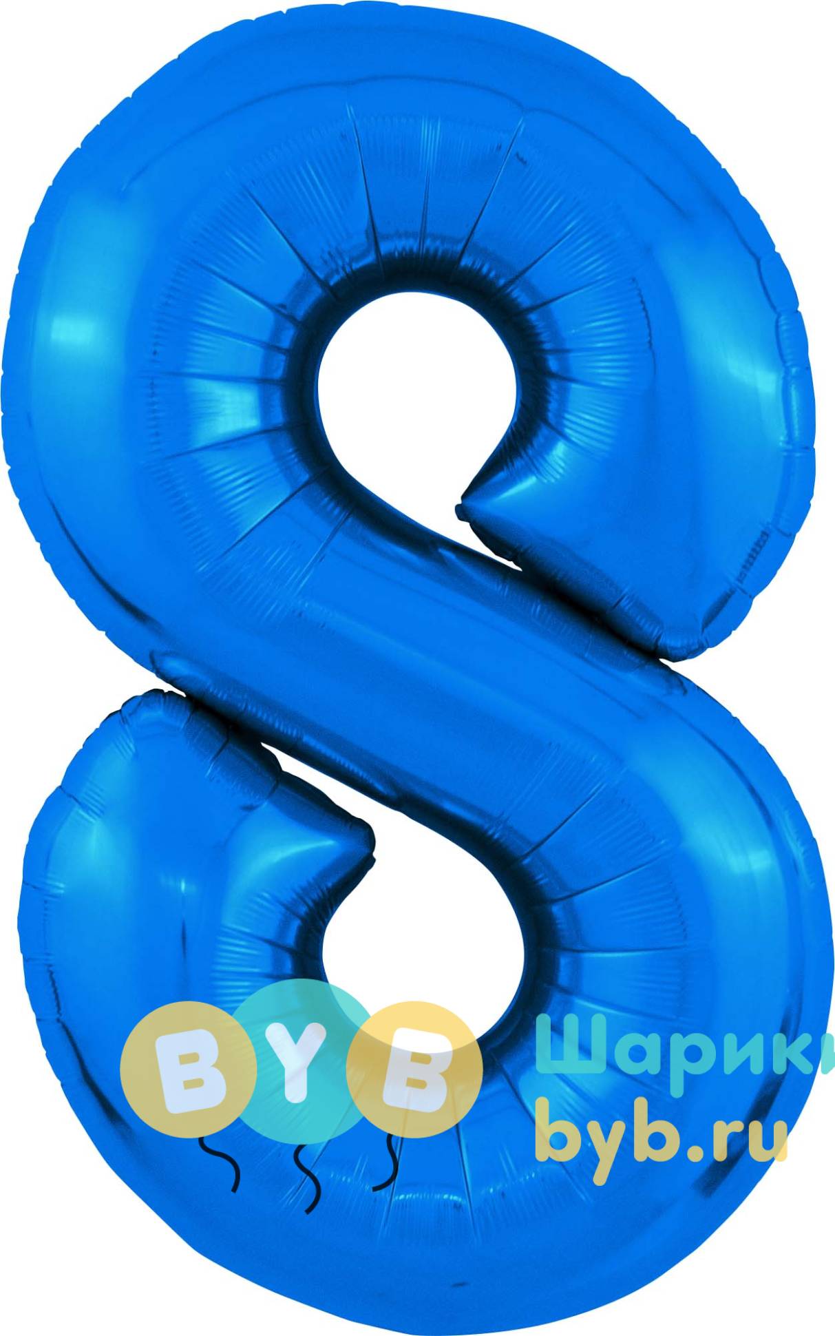 Цифра цвет синий