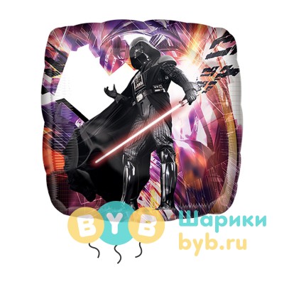 Шар фольгированный "Квадрат Дарт Вейдер"