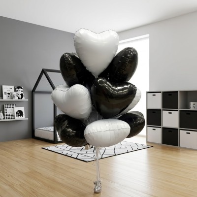 Набор шаров «Black & White Hearts»