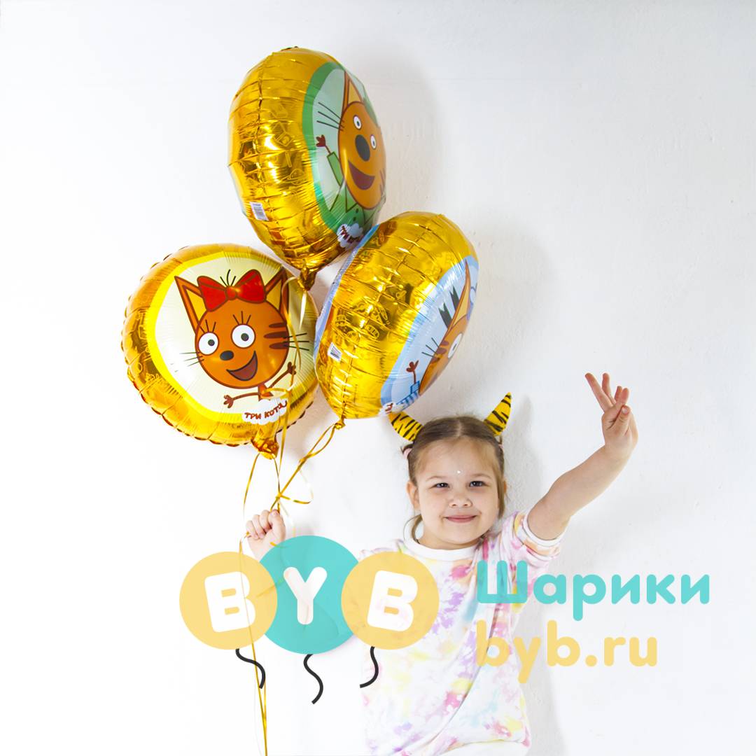 Шар фольгированный "Три Кота, Коржик"