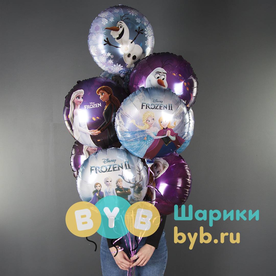 Шар фольгированный "Холодное сердце, Олаф"