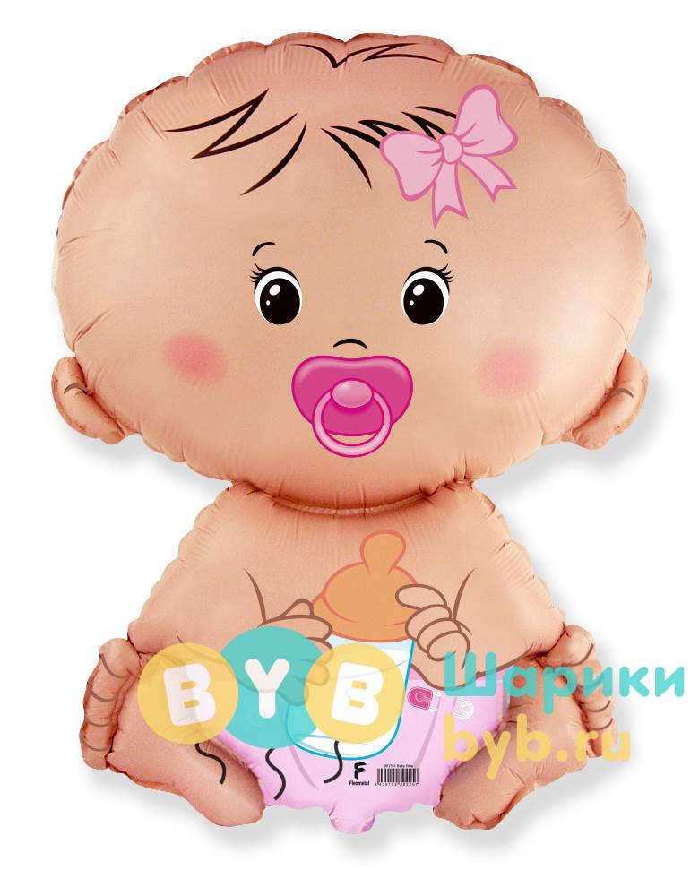 Шар фольгированный "Малышка" девочка (66 см)