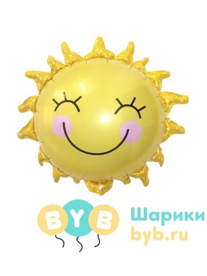 Шар фольгированный "Солнышко улыбка"