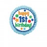 Шар фольгированный &quot;Happy 1st birthday&quot;