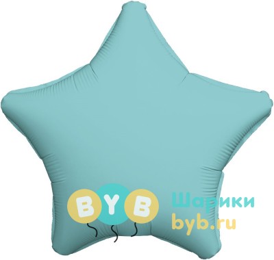 Фольгированный шар "Аквамарин звезда"