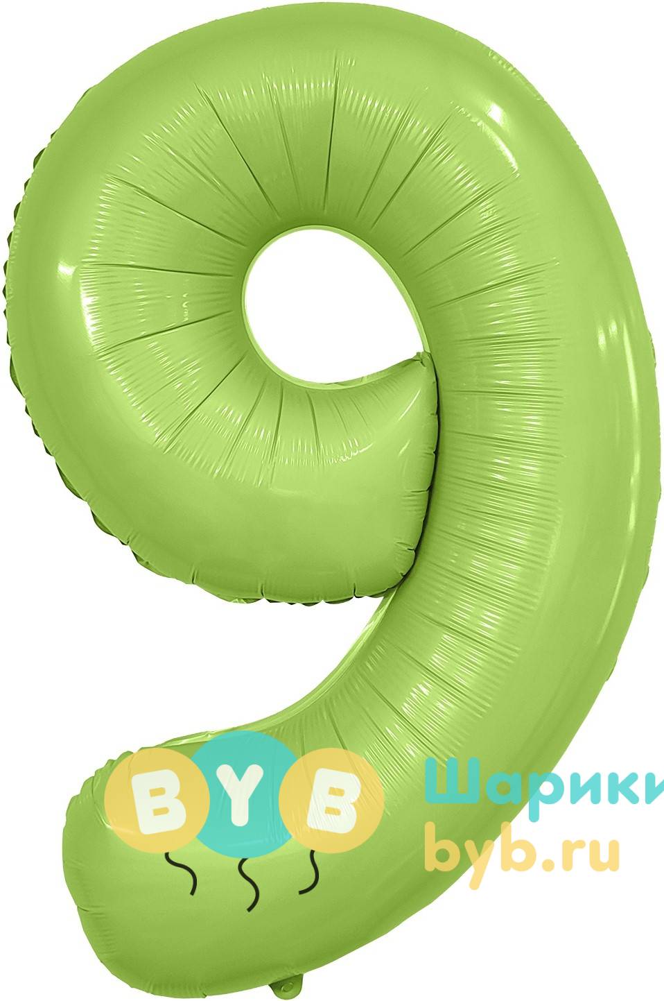 Цифра цвет салатовый