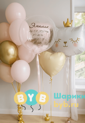 Сет шаров на выписку с метрикой