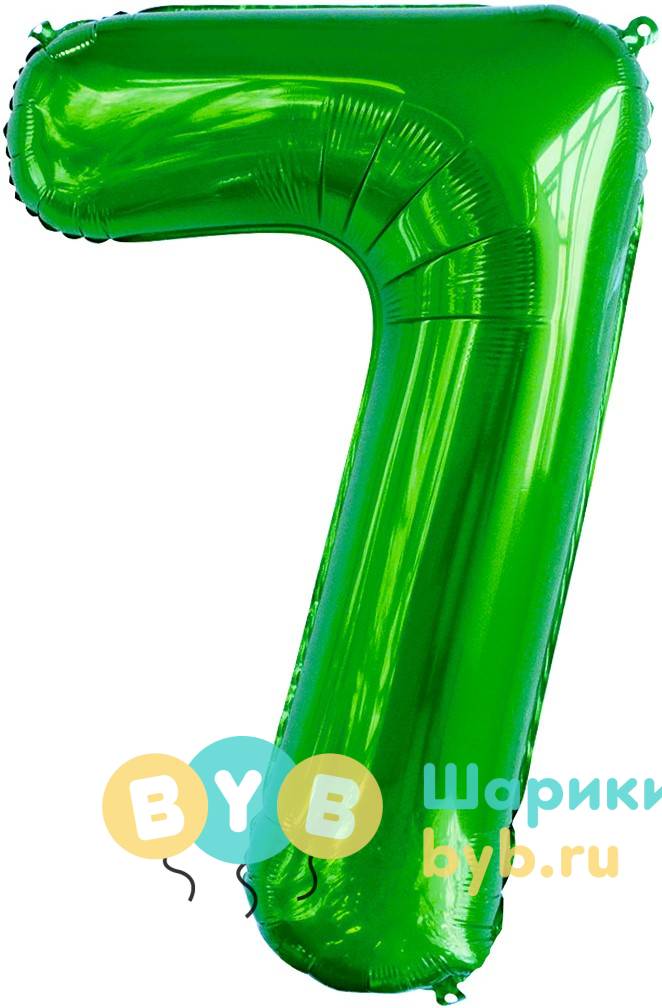 Цифра цвет зеленый