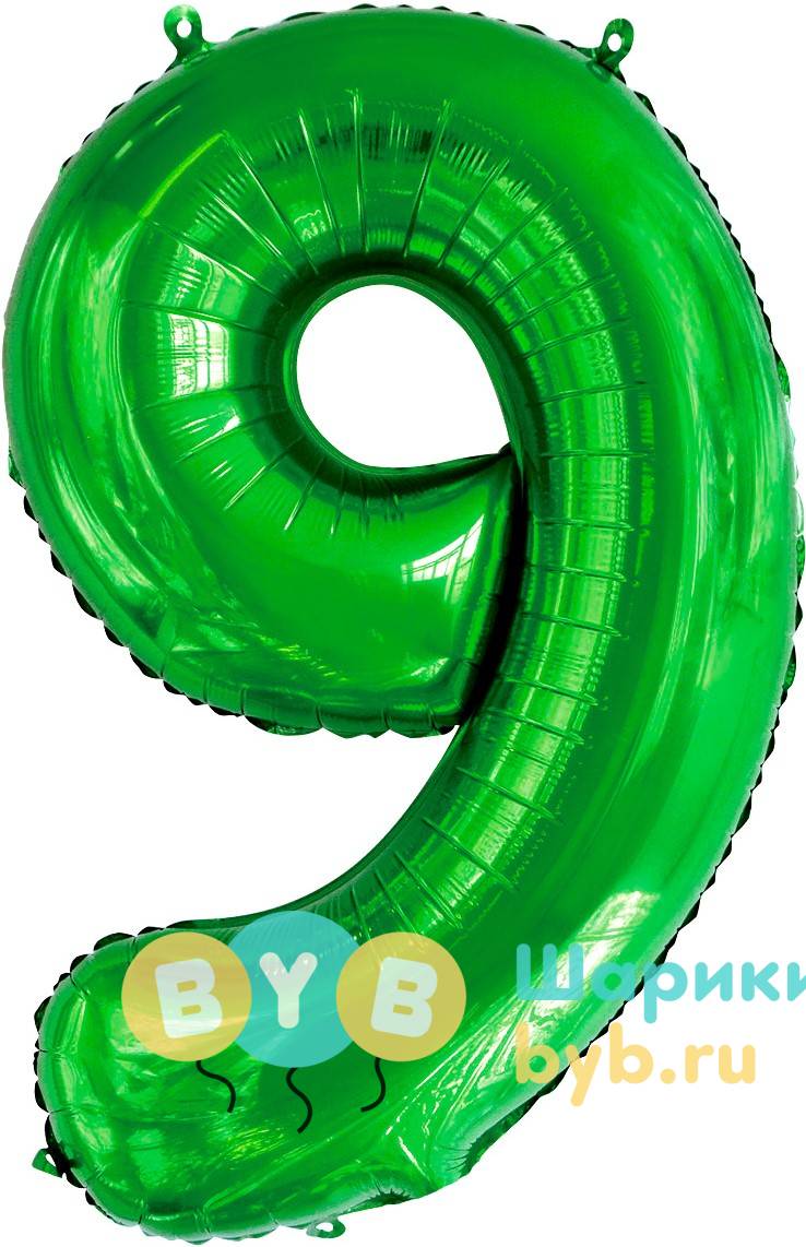 Цифра цвет зеленый
