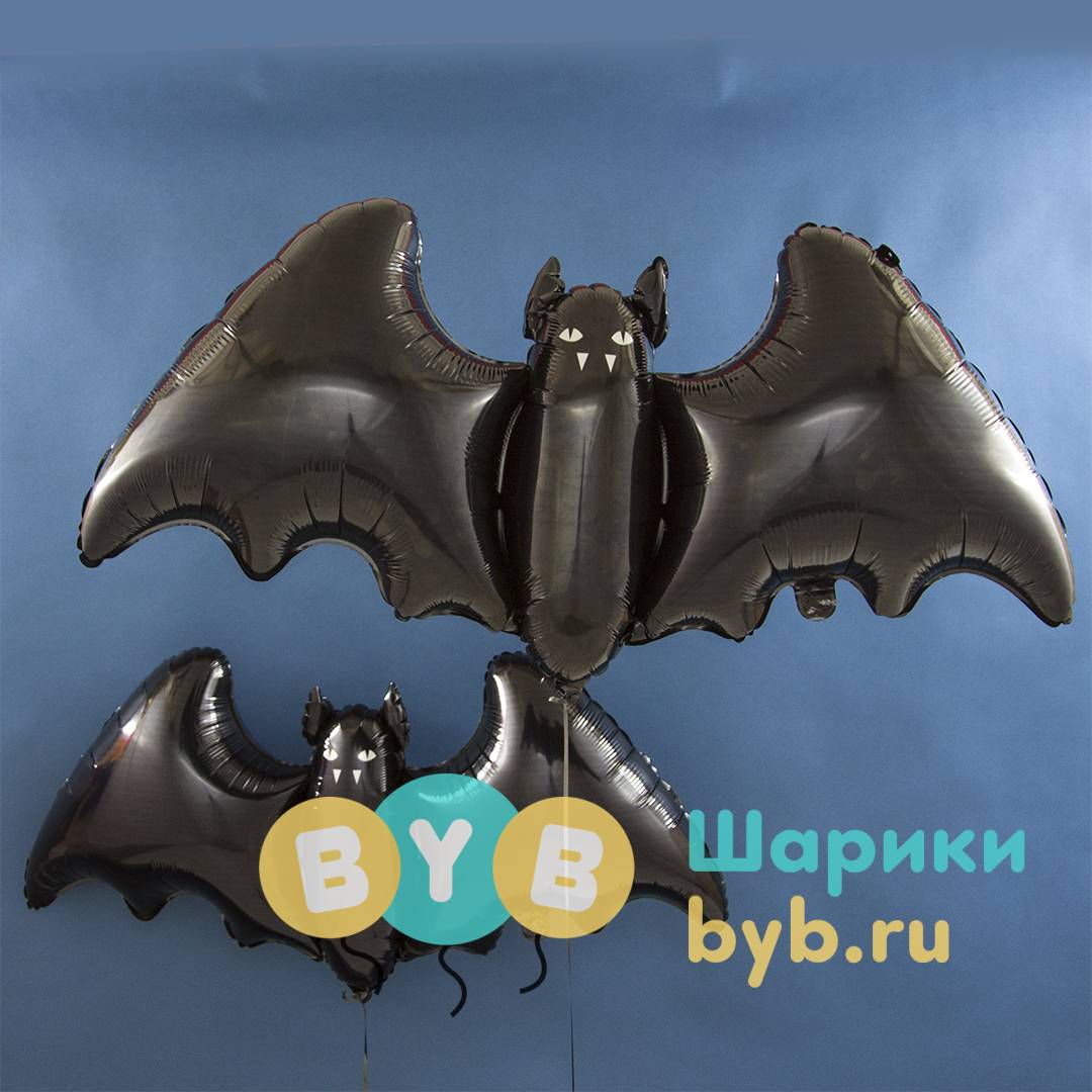 Шар фольгированный "Летучая мышь"