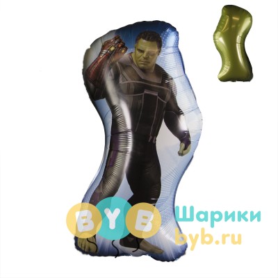 Шар фольгированный "Герои Марвел, Халк"