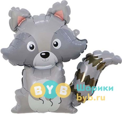 Шар фольгированный "Енот"
