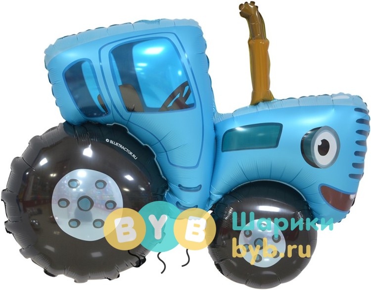 Шар фольгированный "Синий трактор"
