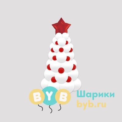 Елочка из шаров настольная
