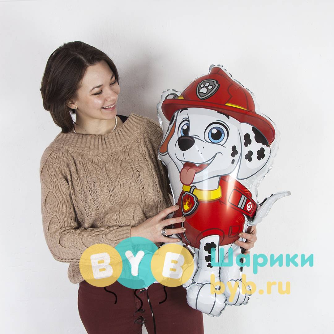 Шар фольгированный "Щенячий патруль, Маршалл"