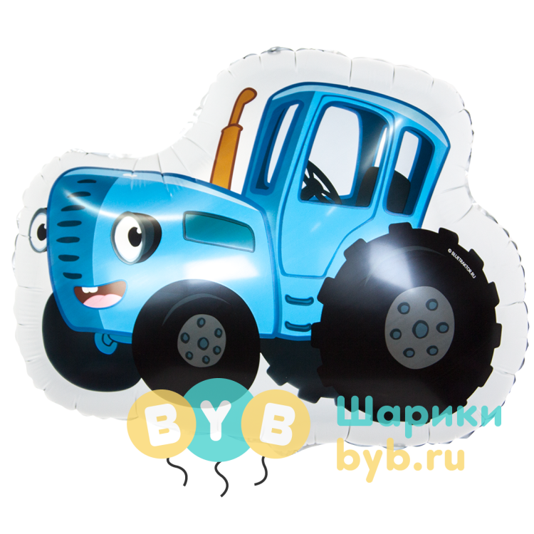 Шар фольгированный "Синий трактор"