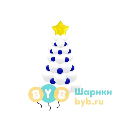 Елочка из шаров настольная