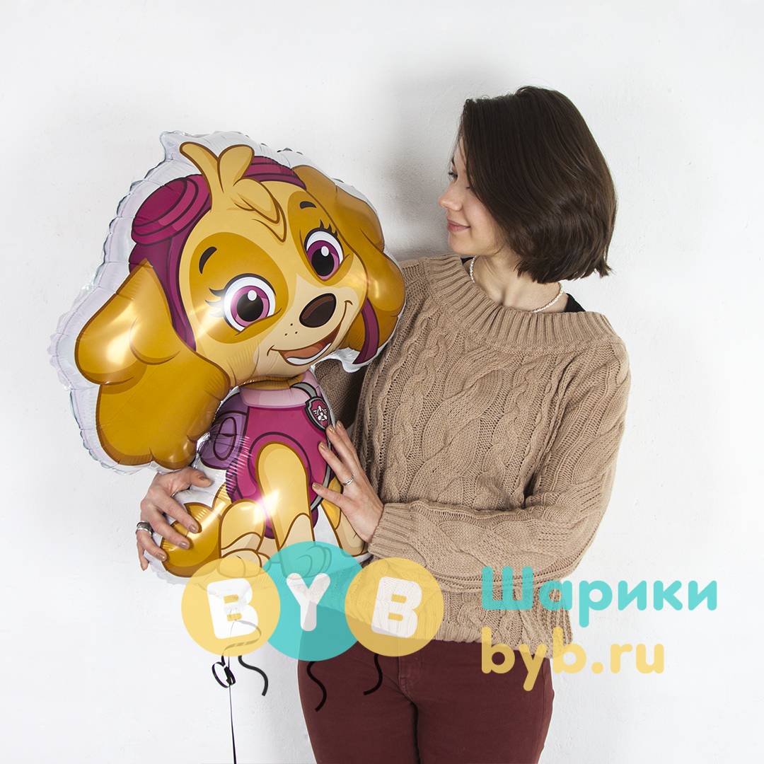 Фольгированный шар "Щенячий патруль, Скай"