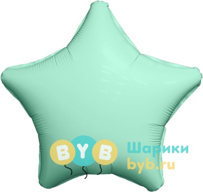 Фольгированный шар "Мятная звезда"