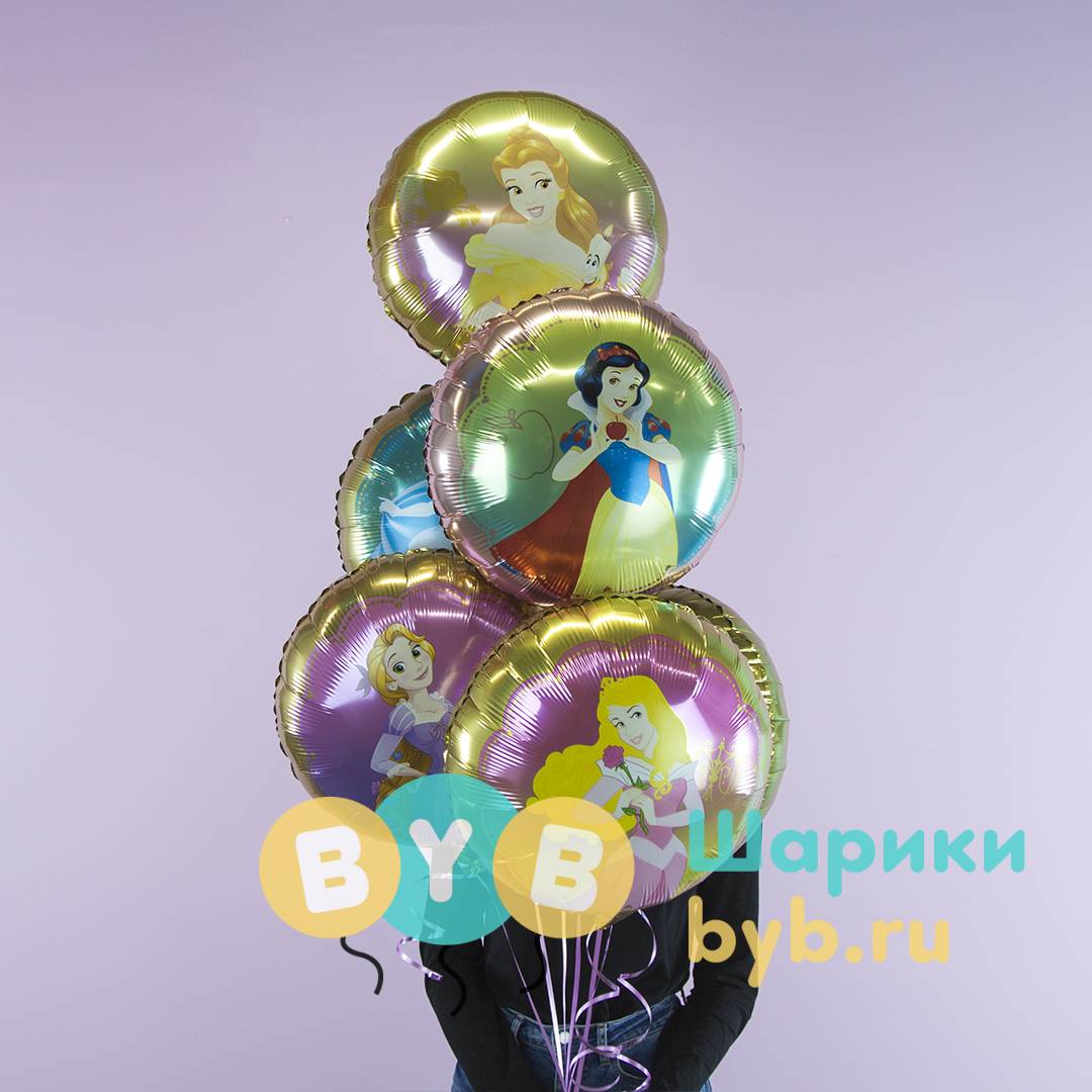 Шар фольгированный "Белоснежка" круг