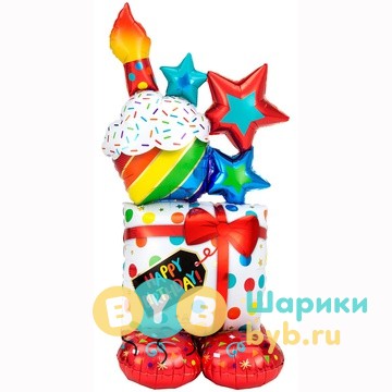 Фигура на подставке "Кекс и звезды"