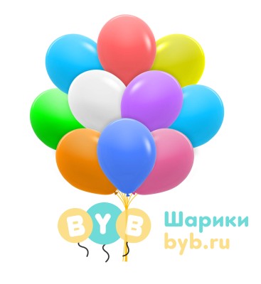 Связка шаров с гелием ассорти