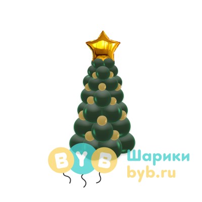Елочка из шаров настольная