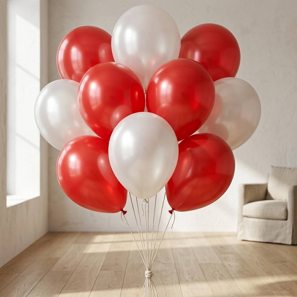 Облако шаров White&amp;Red
