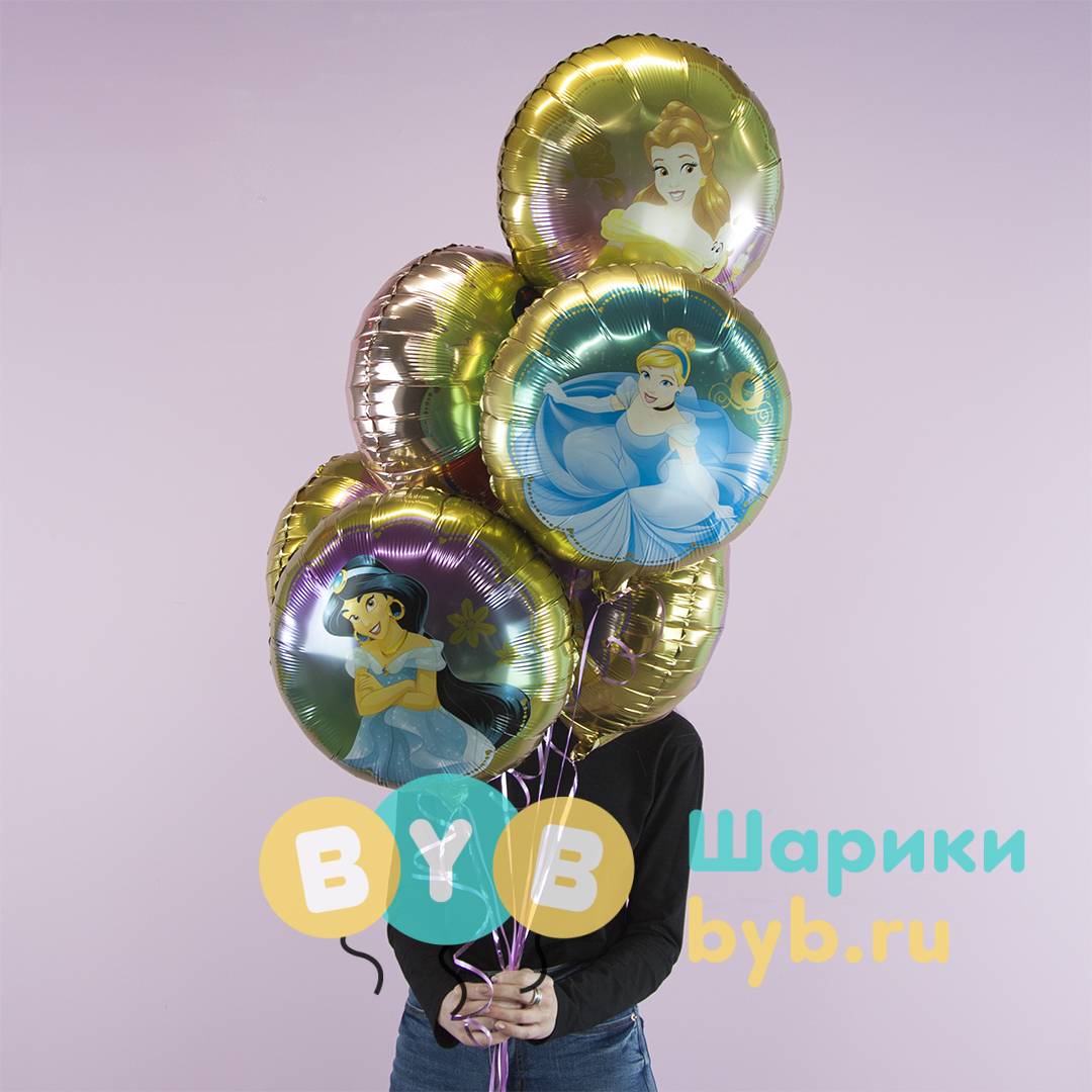 Шар фольгированный "Рапунцель" круг