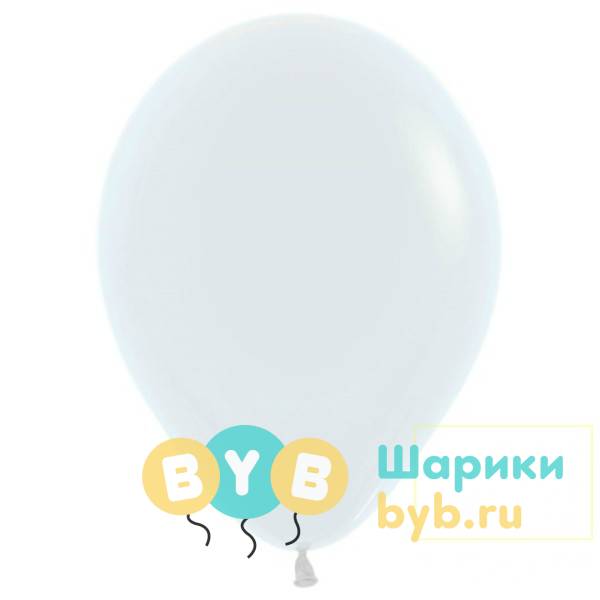 Шарик латексный пастель Экстра White