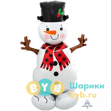 Фигура на подставке "Снеговик"