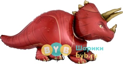 Шар фольгированный "Динозавр Трицератопс"
