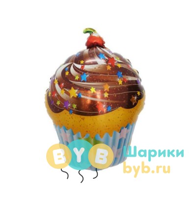 Шар фольгированный "Шоколадный кекс"