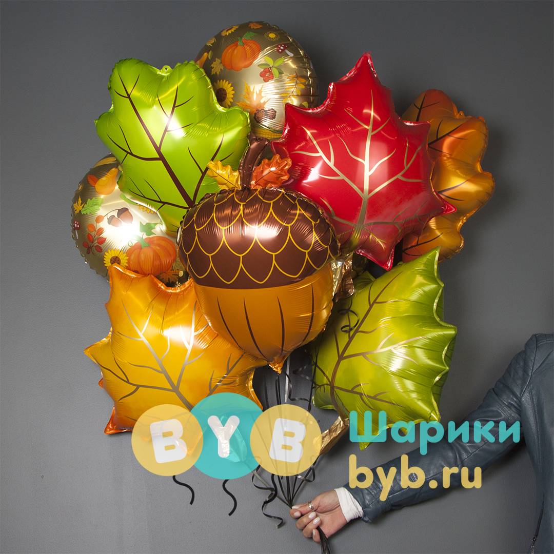 Шар фольгированный "Кленовый лист"