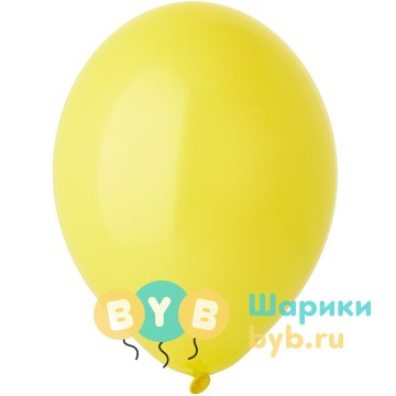 Шарик латексный Пастель Экстра Yellow